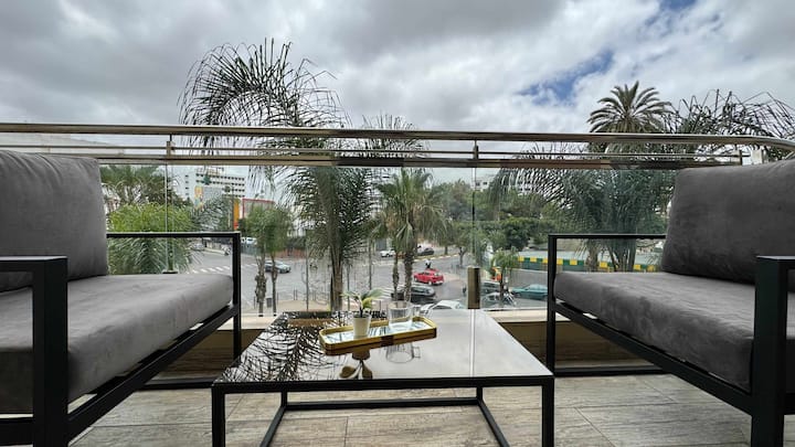 Vue Jardin Et Grande Terrasse - Appartali - Casablanca