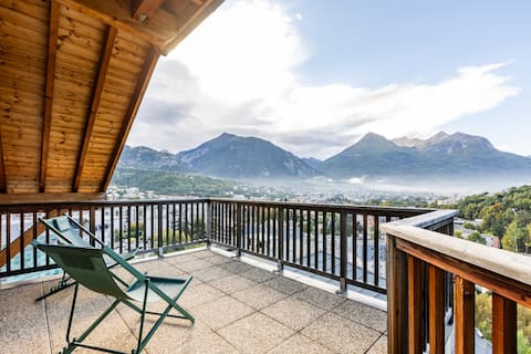 Les 5 Vallées – Duplex apartment with mountain view