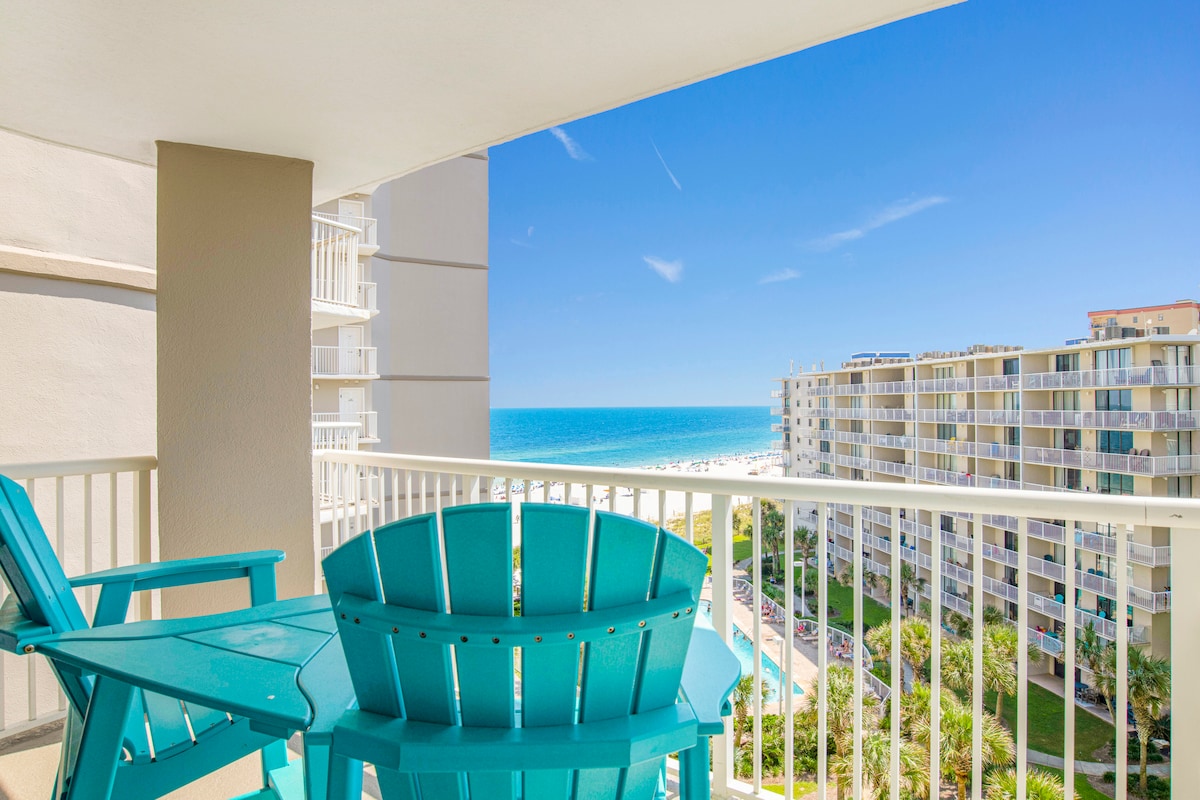Gulf Front with Great Amenities | Tradewinds 708 - Condominiums
