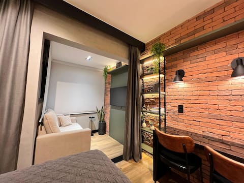 Top performing Airbnb: Studio Jardins Queen size bed near Av Paulista in Jardim Paulista