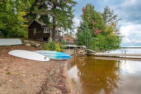 3BR Lodge + 2 Bunkies w/FP, Pizza Oven, Kayaks