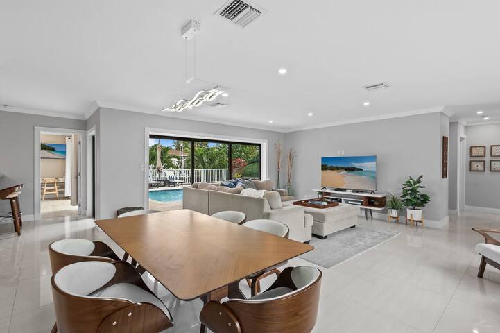 HUGE Heated Pool~Waterfront~BIG Patio + Dock gallery image 5