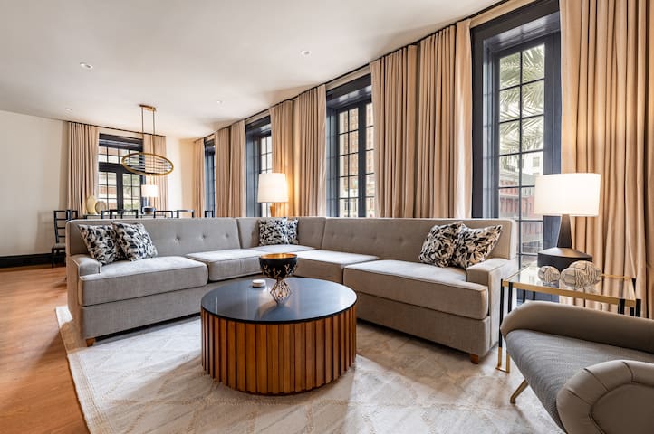 3BR City Views: Walk to French Qtr | Mayfair Hotel