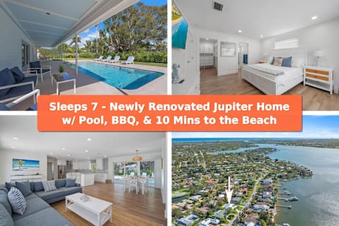 Pet Friendly Pool Home - Minutes Away from Beach