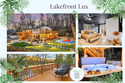 Luxe 5BR | Hot Tub, Sauna, Games & Lake Views!