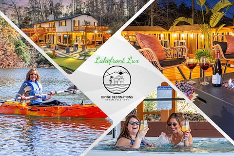 Luxe 5BR | Hot Tub, Sauna, Games & Lake Views!