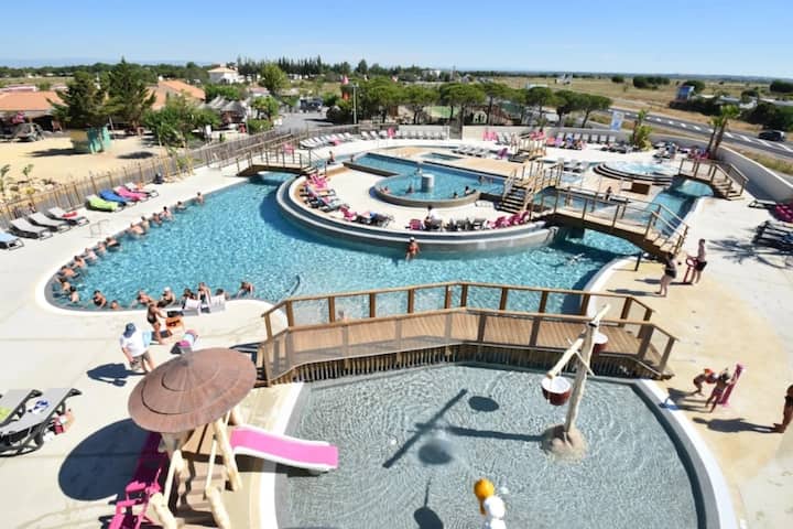 Zecamping 4* Mobil Home Parc Aquatique - Valras-Plage