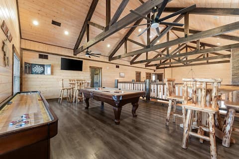 Private Pool! Rustic Charm! Steps from the Lake!