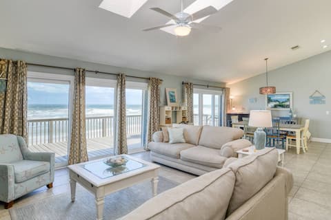 Beachfront, Amazing Views, Private Two Story Deck!
