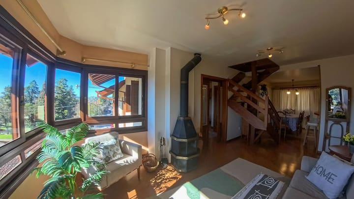 No Centro. Conforto Garantido. Duplex Familiar! - 格拉馬杜