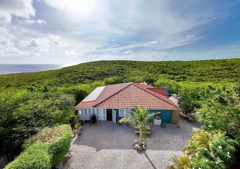 Spacious villa with pool and ocean views