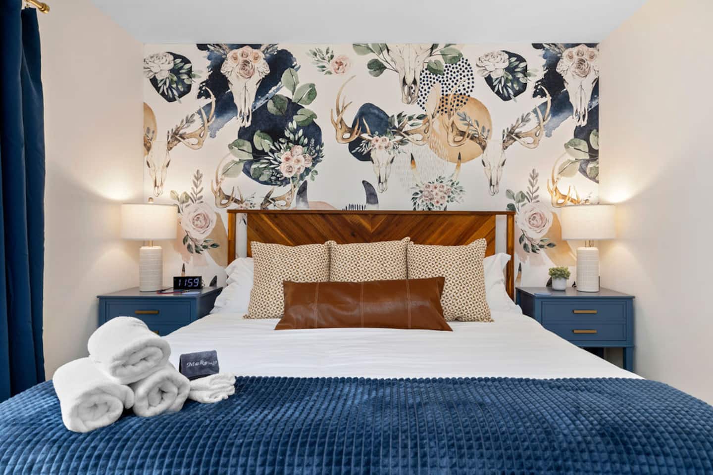 Close the door on this one and let the rest of the house be somebody else's problem for a night. King bed, fresh towels rolled and waiting,