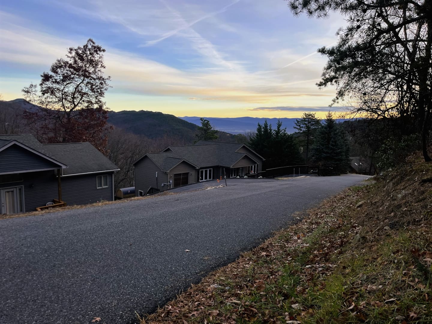 Walk the road at dusk and watch the whole ridgeline turn pink. You're tucked right into the resort itself, not off in the woods somewhere.