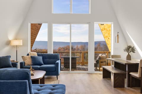 Urban Vista | A-Frame Cabin | Mtn Views + Goats!