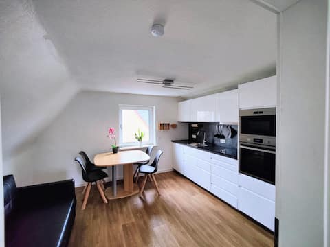 Apartment with French balcony and garden view