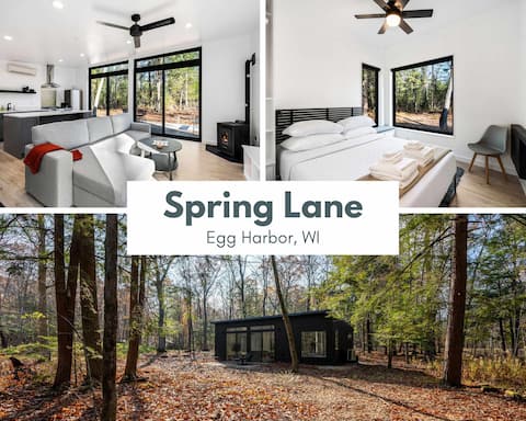 Modern Cabin in the Woods · Fireplace · Egg Harbor