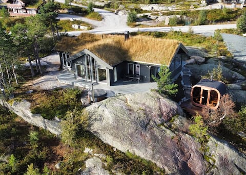 wellness cabin with panoramic views