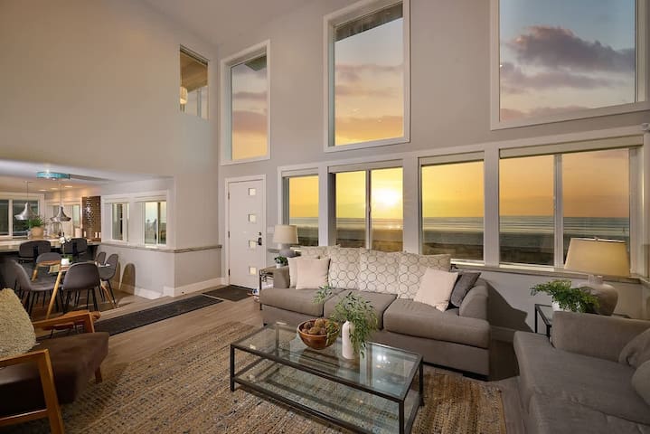 Ocean Front Walk-On the Sand and Board Walk