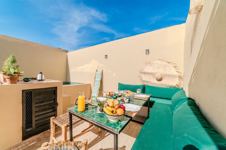 Riad Inès (إناس) 10mn To The Place - Breakfast - Marrakech