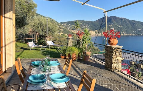 Terrace overlooking the Gulf of Paradise