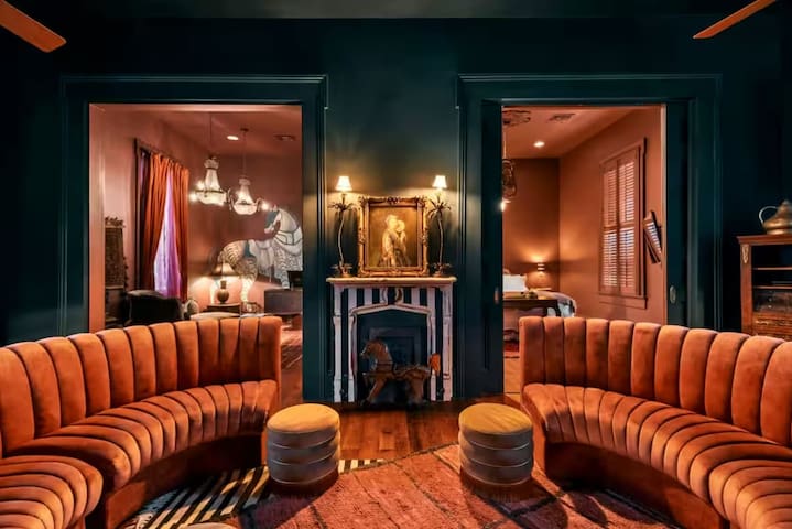 Iconic Mansion w/Private Pool & Spa, Walk Downtown