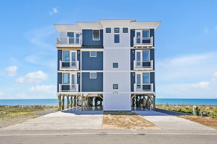 Eden: Luxurious 12br Oceanfront Retreat - Oak Island, NC