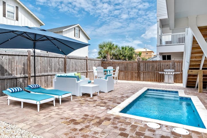 Blue Coastal Retreat 117-splash Pool-sleeps 16 - 德斯坦
