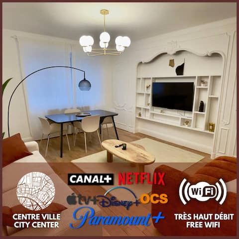 Airbnb performant: Charming 2-bedroom apartment - Tastefully renovated - Downtown à Faubourg Sud