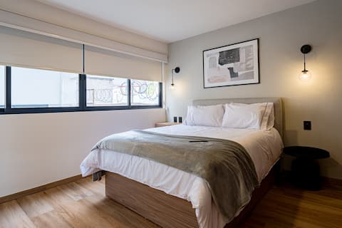 VH | Stylish Loft Roma Norte | Gym/Laundry | 33
