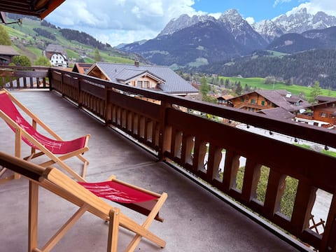 Modern 3 Br Duplex With Huge Panoramic Alps Views
