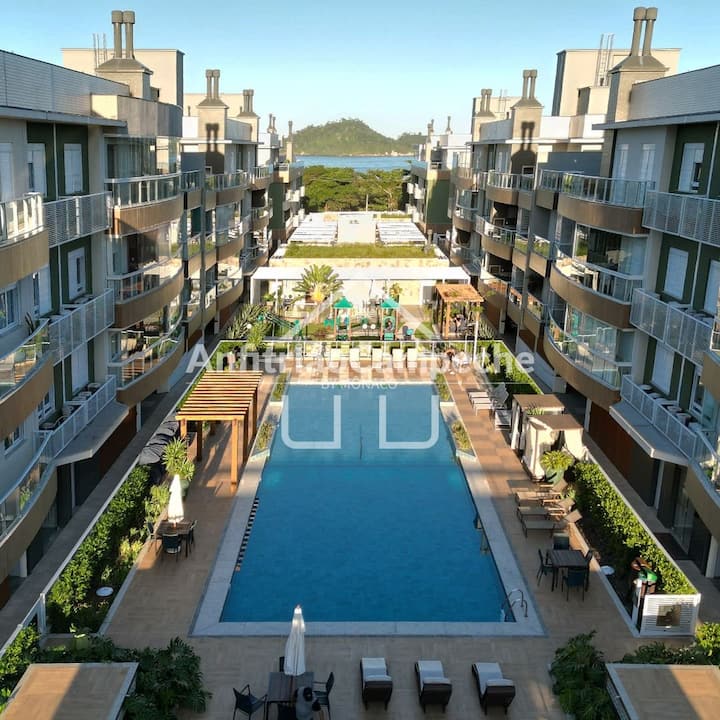 Apt 2 Dorm Pé Na Areia Campeche Condo Frente Mar - Florianópolis