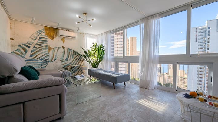 Ciudad Antena Blue Sky Apartment - 베니도름
