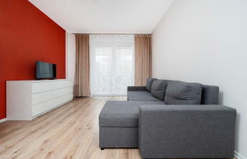Top performing Airbnb: Urban Serenity Space Apartment in łódź Polesie