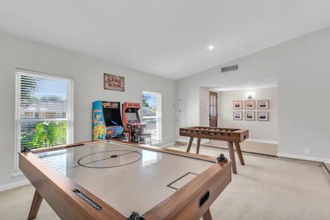 Grandscape 4BR Getaway | Pool, Games + BBQ Lounge