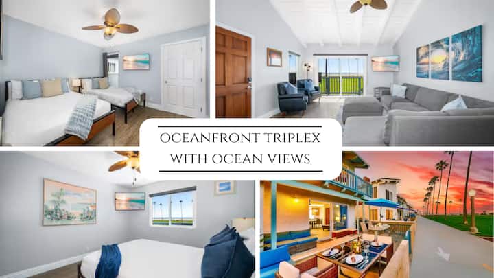 Oceanfront Triplex With Breathtaking Views - Newport Beach, CA