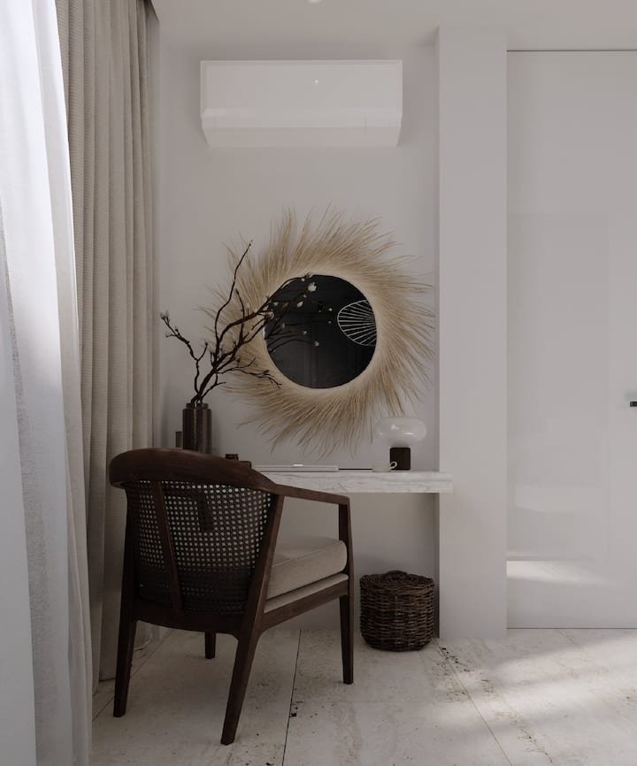 Საძინებელი 3,სამუშაო სივრცე