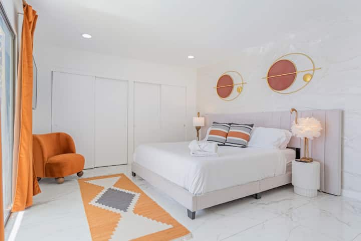 El Sip: bar en la piscina con fogata, bicicletas y juegos. Apto para familias y mascotas. Palm Springs por Rather Be Properties