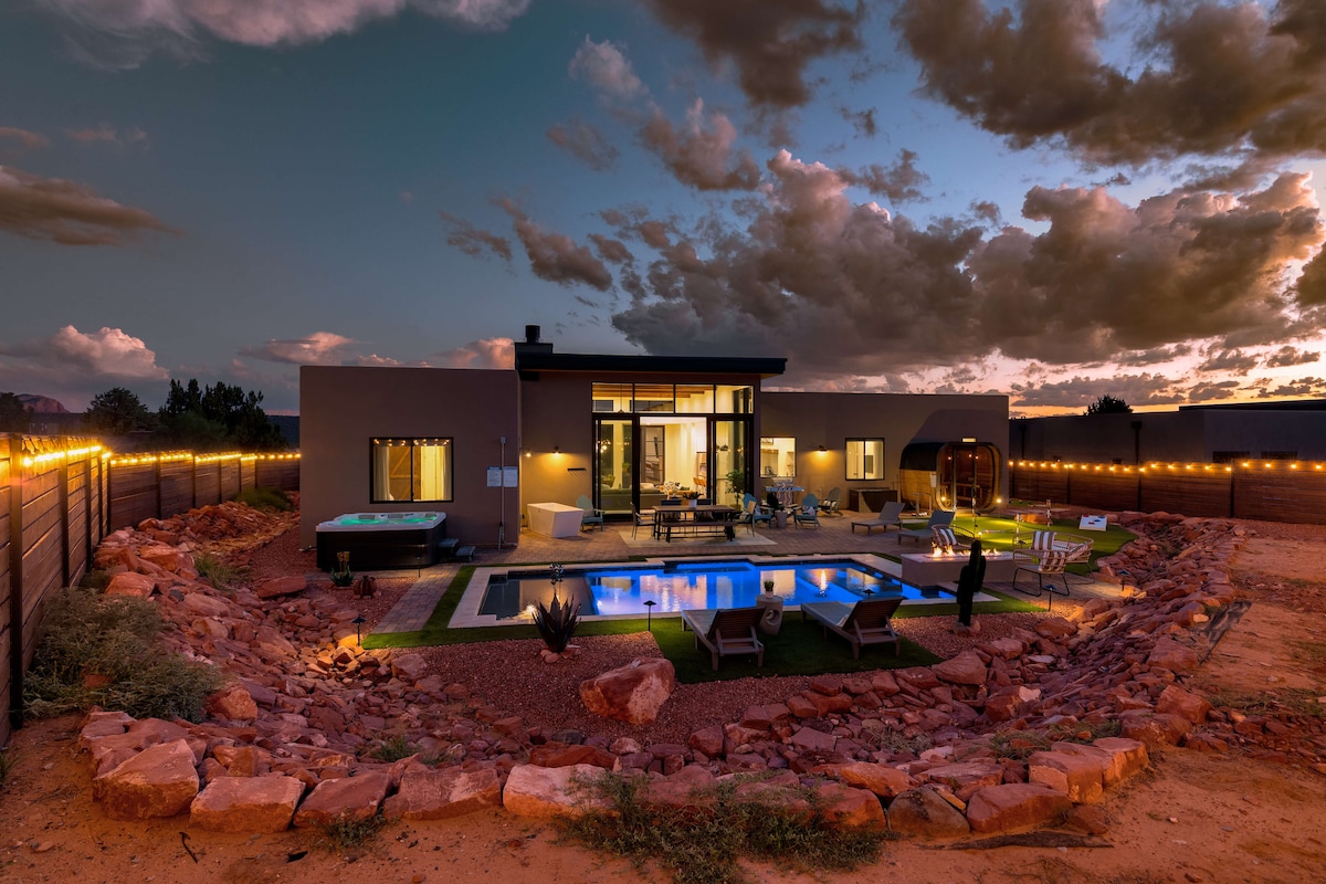 Desert views from the property
