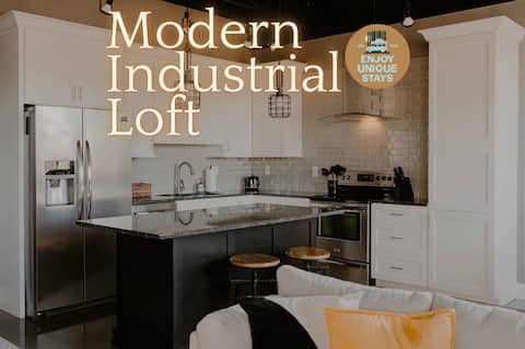 Modern Industrial Loft for Two