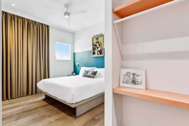 Bedroom 5 has a private en-suite bath.