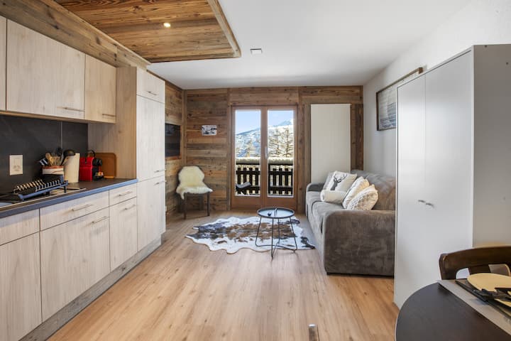 Studio Rénové Avec Vue Sur Les Montagnes - 夕昂