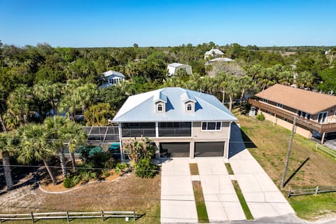 Canal Home|Pool|Dock|Firepit|Dog OK|Sleeps9|Patio