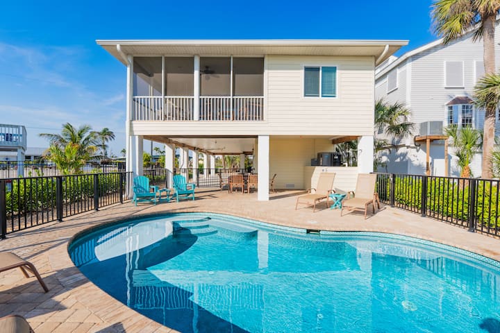 Private Pool-short Walk To Beach-3br-island Breeze - Fort Myers Beach, FL