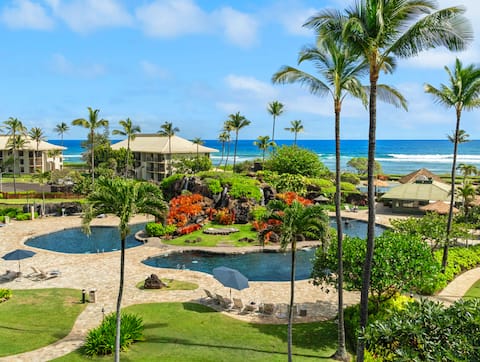 Popular Airbnb listing: Kauai Beach Resort, Deluxe Ocean View Suite! in Lihue