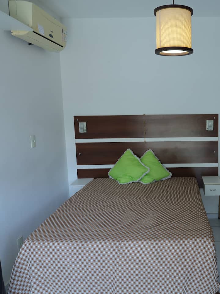 Dans la salle de bains privative, 1 lit double est très confortable