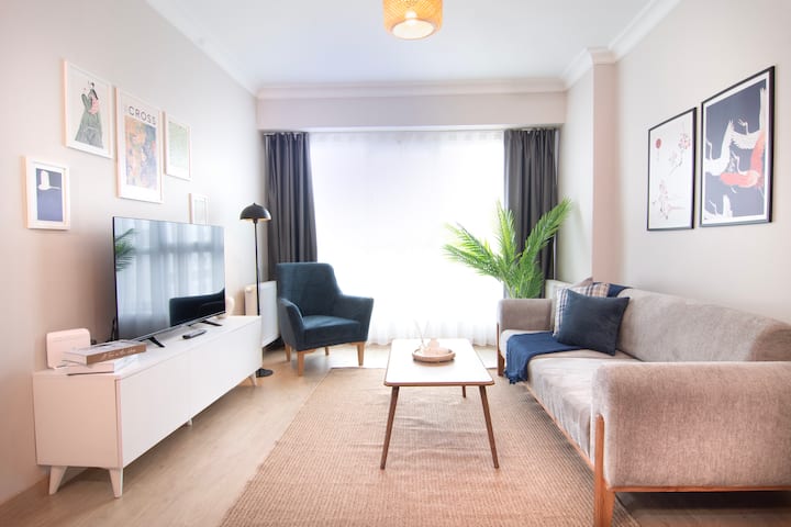 Bright & Cozy 1bdr Near Biz Cevahir Haliç Mall - Istanbul
