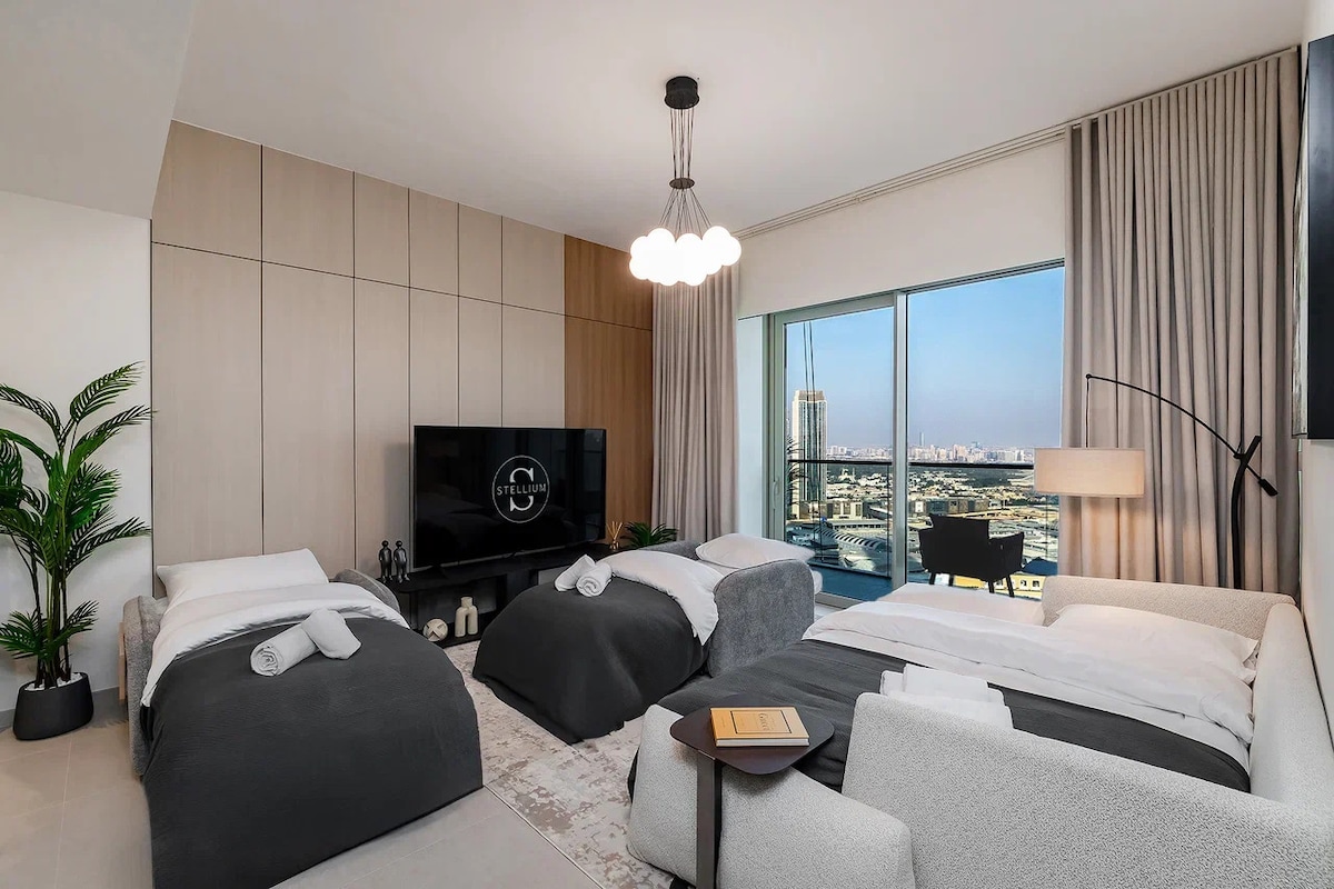 ブルジュ＆噴水の眺望が楽しめる65階のペントハウス（9名様用） - 借り