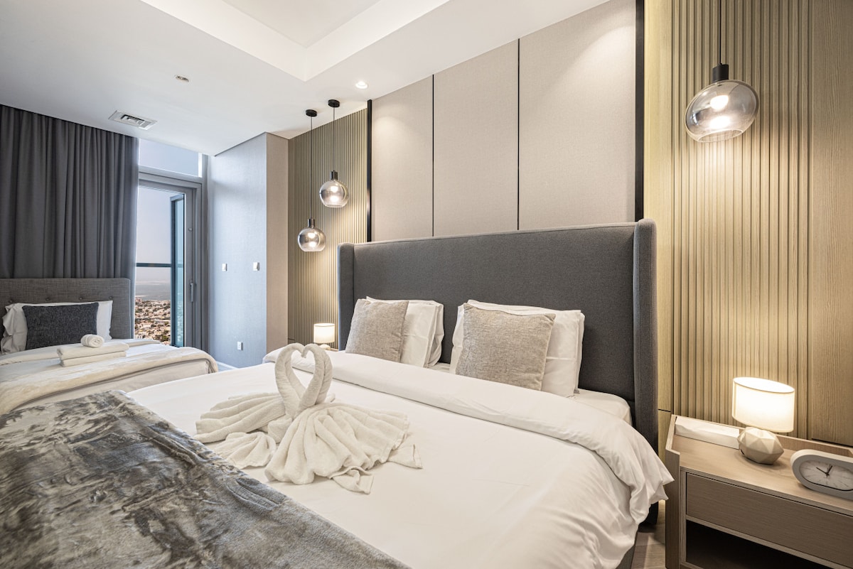 De slaapkamer is uitgerust met gezellige bedden en biedt een perfect toevluchtsoord voor rust en ontspanning, wat zorgt voor een rustige nachtrust elke keer.