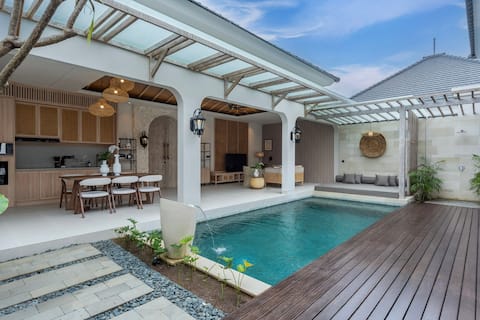 Refined 2BR Villa with Pool and Tropical Elegance
