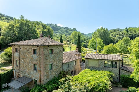 Montaione country house amarrante, pool, ac